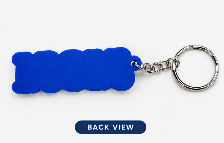 Volleyball MOM Keychain & Bag Tag – Royal Blue Game Day Keyring Accessory