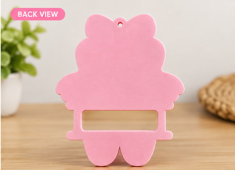 Ballet Slippers & Bow Hair Tie Holder – Pink Dance Bag Elastic Organizer Keyring