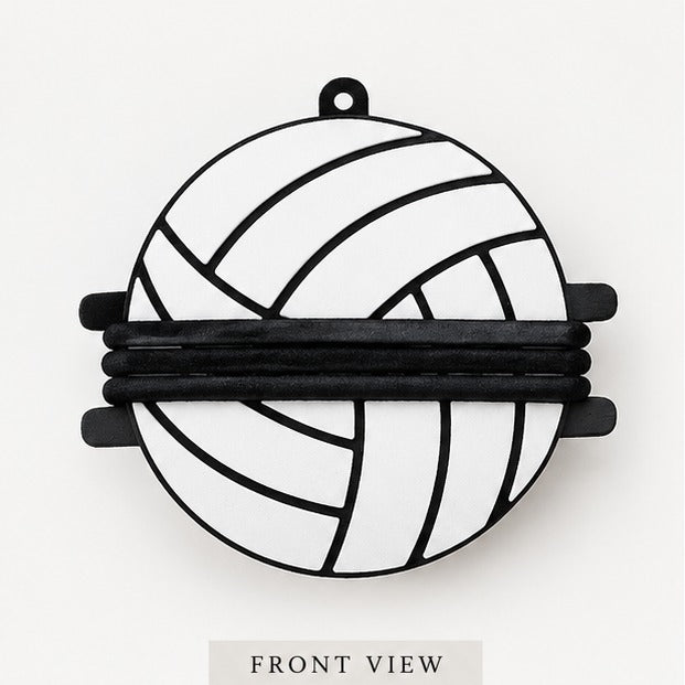 Volleyball Hair Tie Holder Keychain – Sports Bag Hair Elastic Organizer