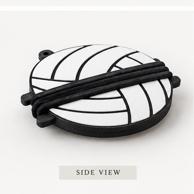 Volleyball Hair Tie Holder Keychain – Sports Bag Hair Elastic Organizer
