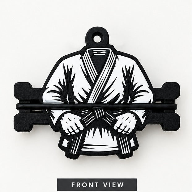 Martial Arts Gi Hair Tie Holder Keychain – Karate, BJJ & Judo Bag Elastic Organizer