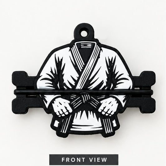 Martial Arts Gi Hair Tie Holder Keychain – Karate, BJJ & Judo Bag Elastic Organizer