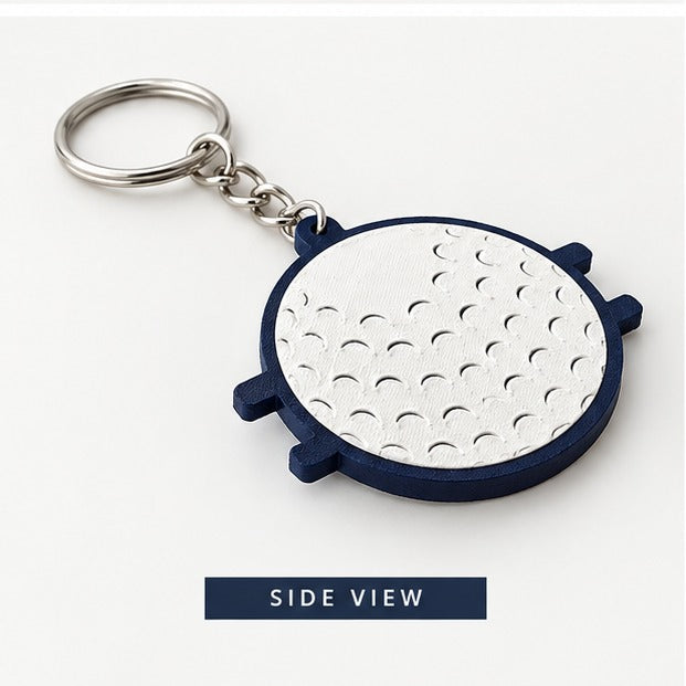 Golf Ball Hair Tie Holder Keychain – Golf Bag Hair Elastic Organizer Keyring