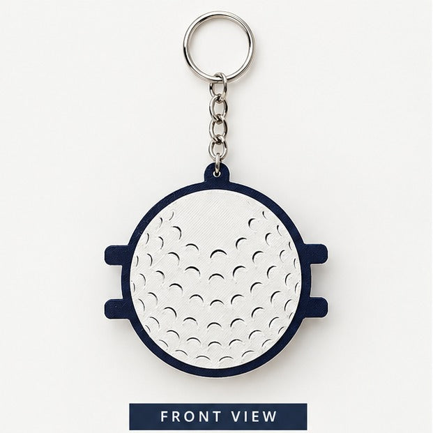 Golf Ball Hair Tie Holder Keychain – Golf Bag Hair Elastic Organizer Keyring
