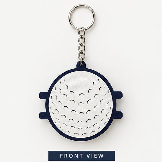Golf Ball Hair Tie Holder Keychain – Golf Bag Hair Elastic Organizer Keyring