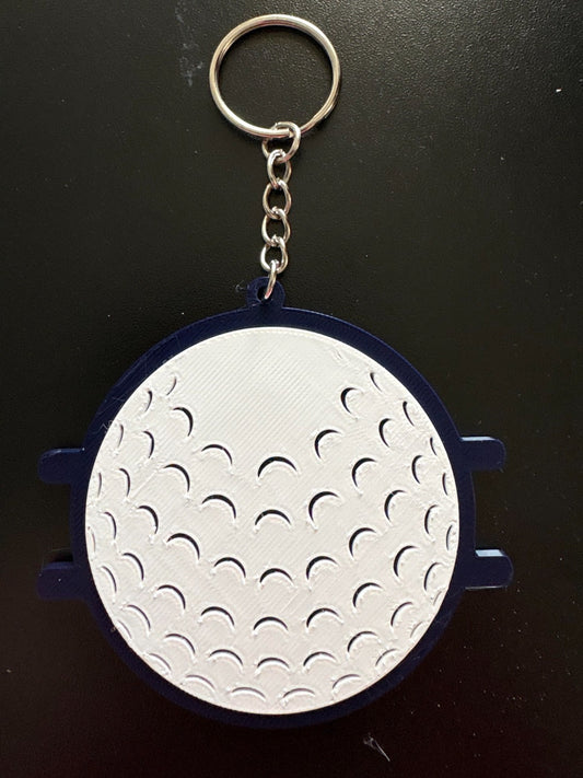 Golf Ball Hair Tie Holder Keychain – Golf Bag Hair Elastic Organizer Keyring