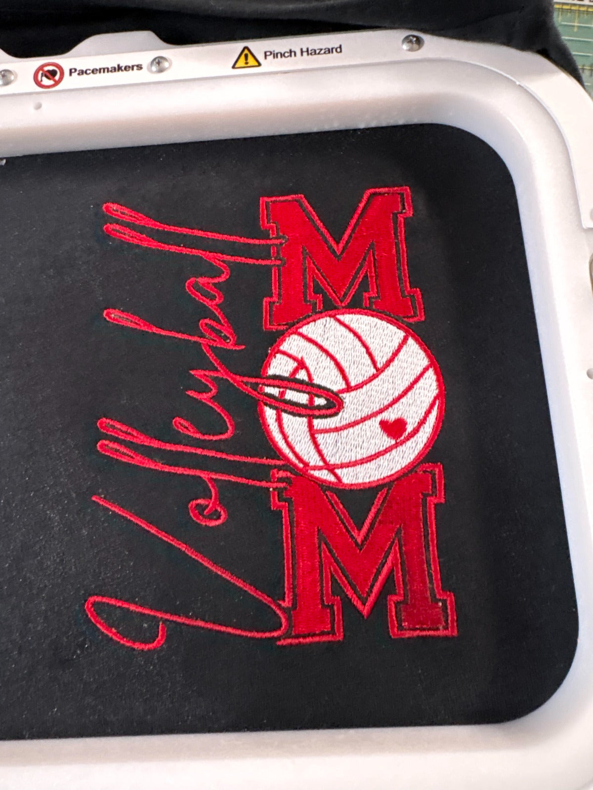 Custom Embroidered "Volleyball Mom" Sweatshirt