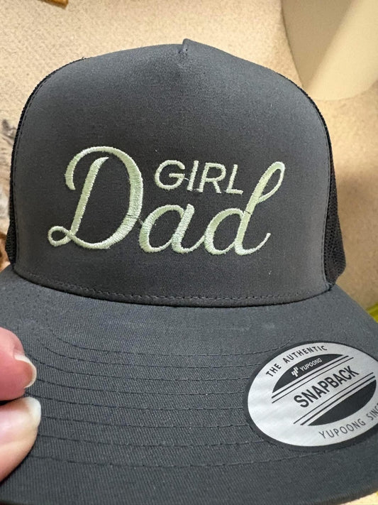 Embroidered "Girl Dad" Snapback Hat