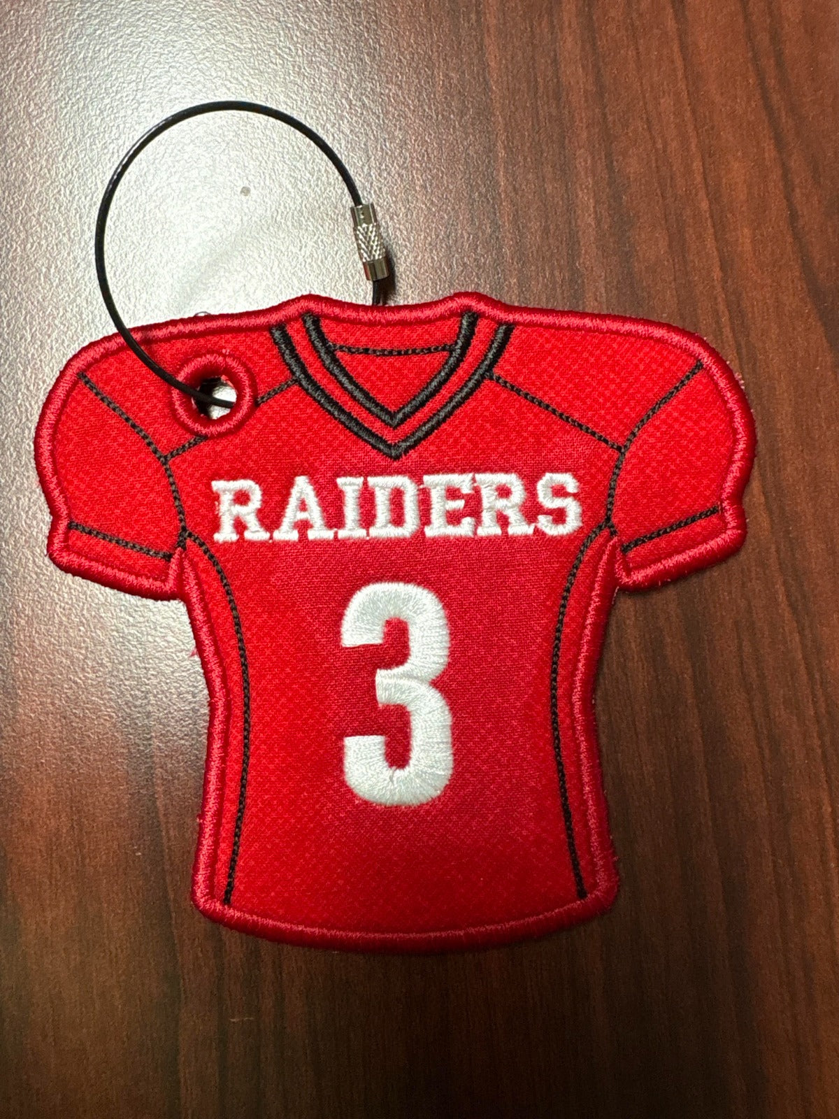 Raiders #3 Jersey Bag Tag - In Memory of Dylan Higgins