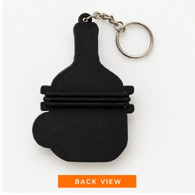 Pickleball Paddle Hair Tie Holder Keychain – Court Bag Elastic Organizer Keyring