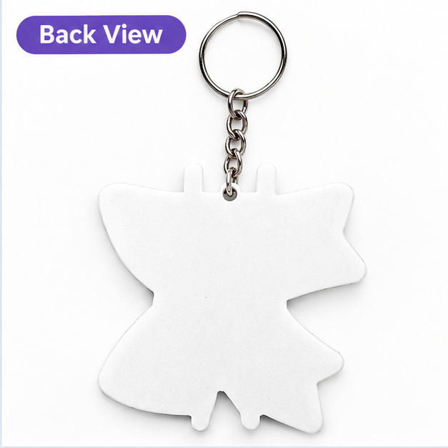 Purple Cheer Bow Hair Tie Holder Keychain – Cheerleading Bag Elastic Organizer