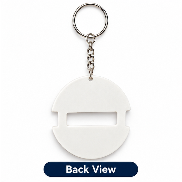 Red & Navy Volleyball Hair Tie Holder Keychain – Multi-Color Sports Bag Hair Elastic Organizer