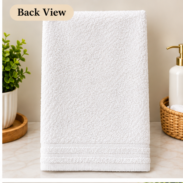 Embroidered "Merry Christmas" Plush Hand Towel