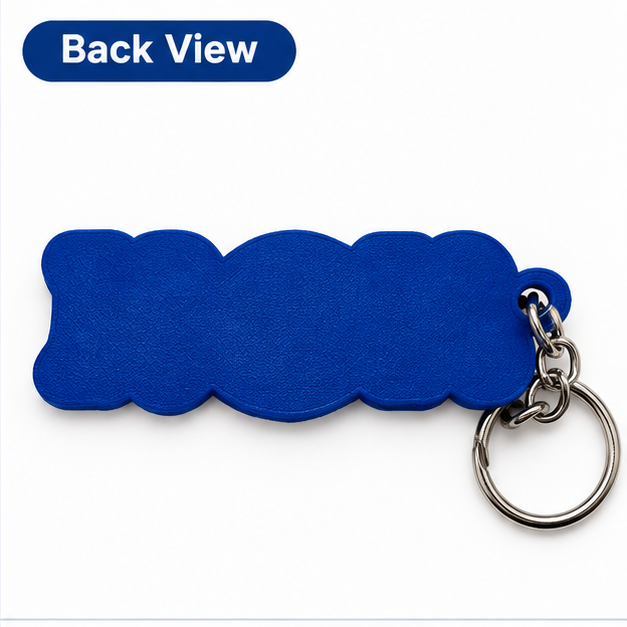 Football MOM Acrylic Keychain & Bag Tag – Royal Blue Game Day Keyring