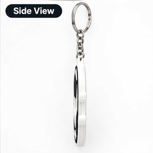 Soccer Ball Hair Tie Holder Keychain – Sports Bag Hair Elastic Organizer Keyring